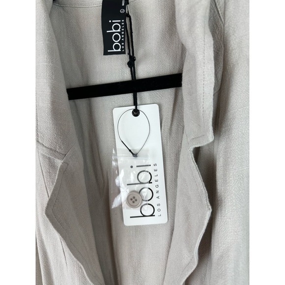 NWT Bobi Drawstring Blazer in Putty size LARGE retail: $155 - Picture 4 of 7